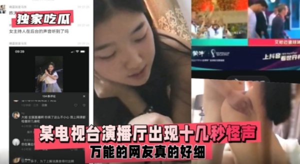 【独家吃瓜】某电视台演播厅出现十几秒怪声，万能的网友真的好细