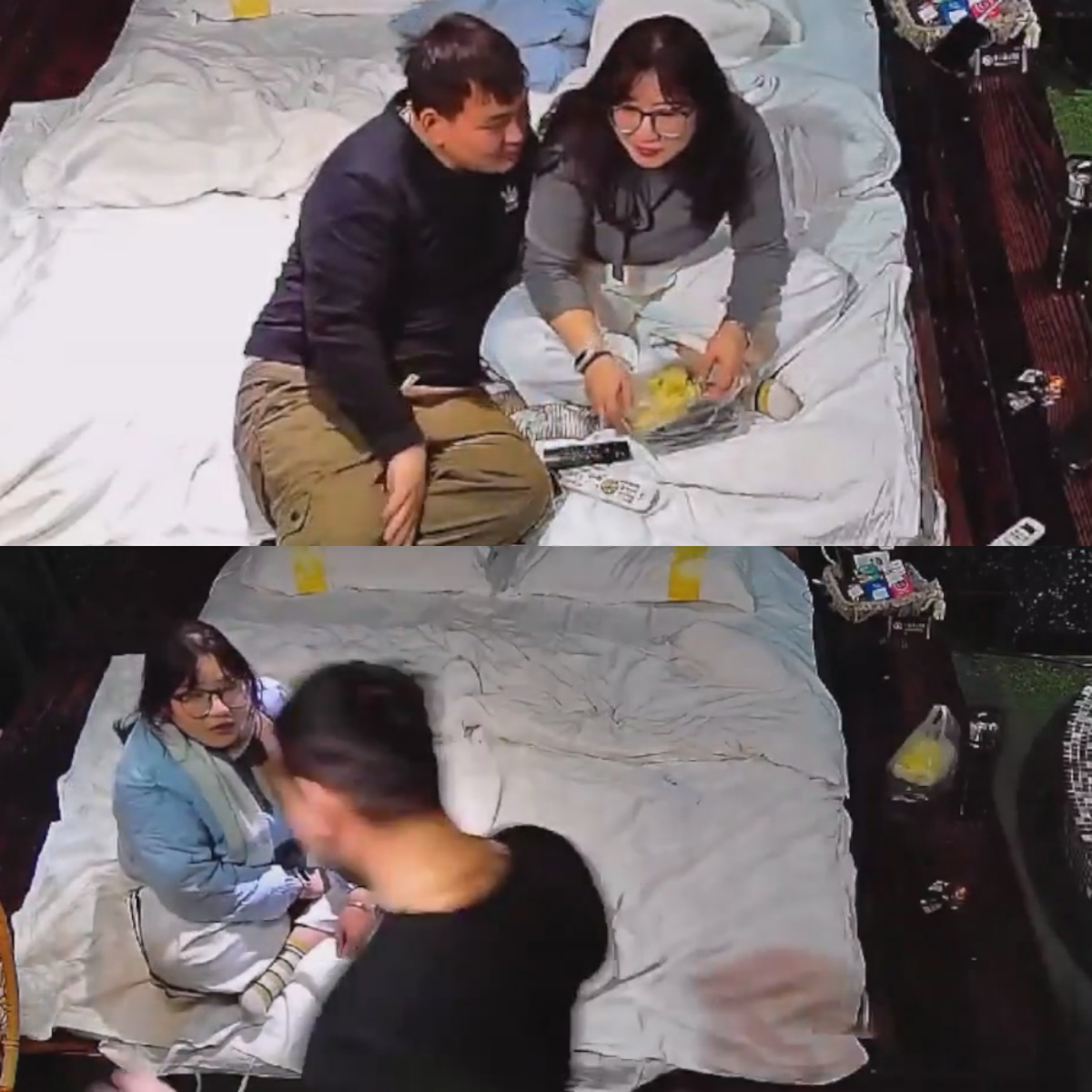 ⭐酒店偷拍 胖子和戴眼镜微胖女酒店做爱